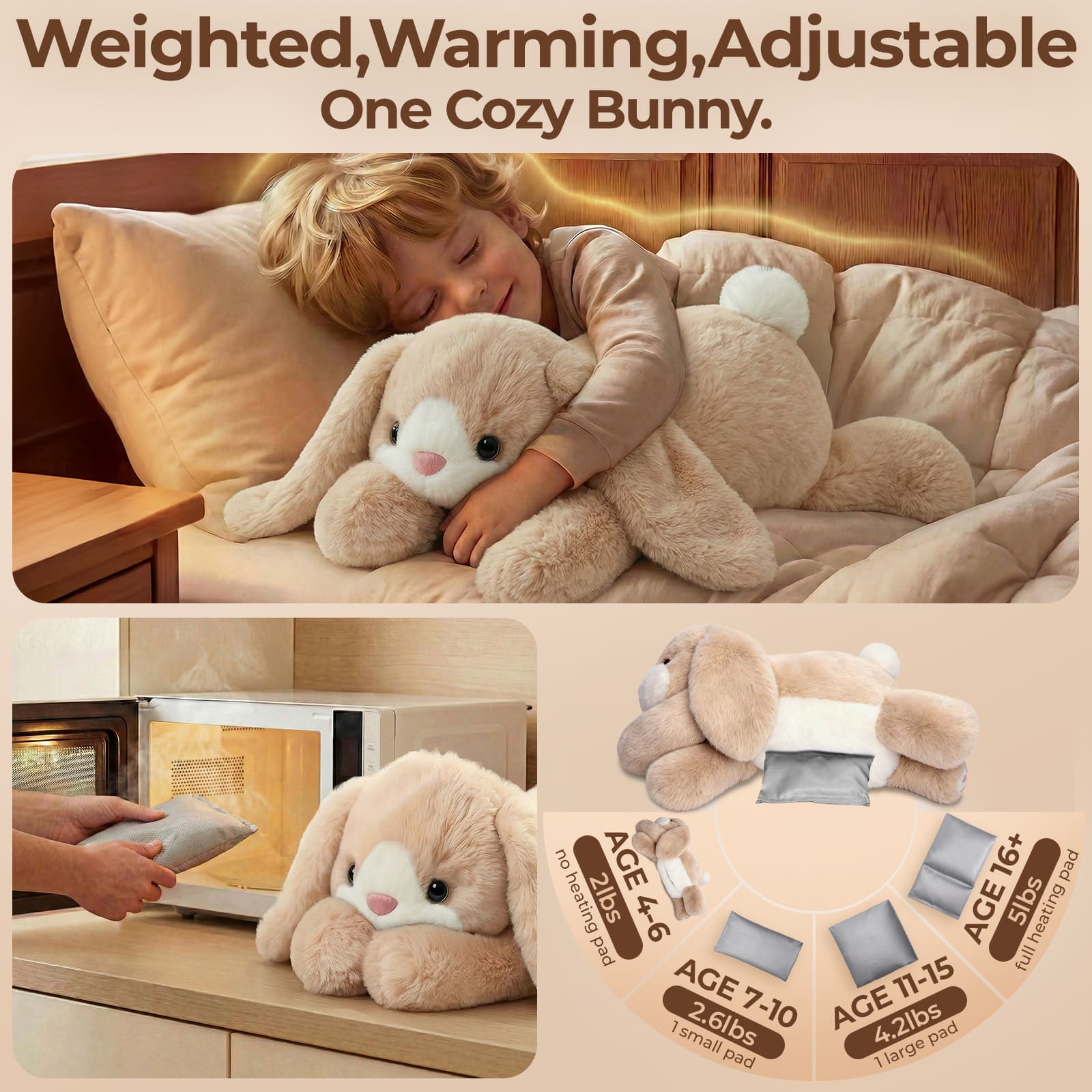 MeWaii® Bunny Weighted Stuffed Animal