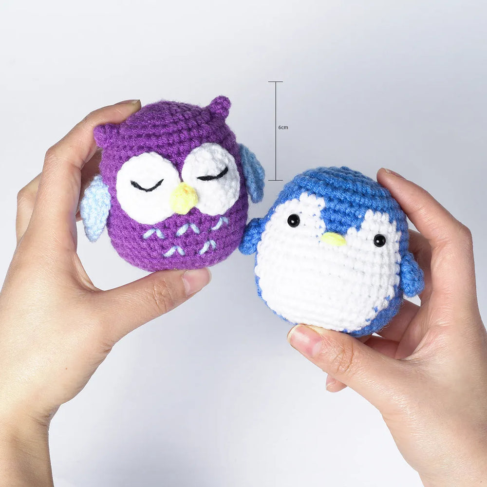 MeWaii® Crochet Original Designed Animal Crochet Kit for Beginners with Easy Peasy Yarn