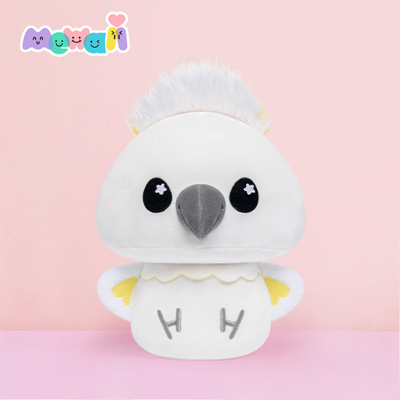 MeWaii® Mushroom Family Crested Sunflower Parrot Kawaii Plush Pillow Squish Toy