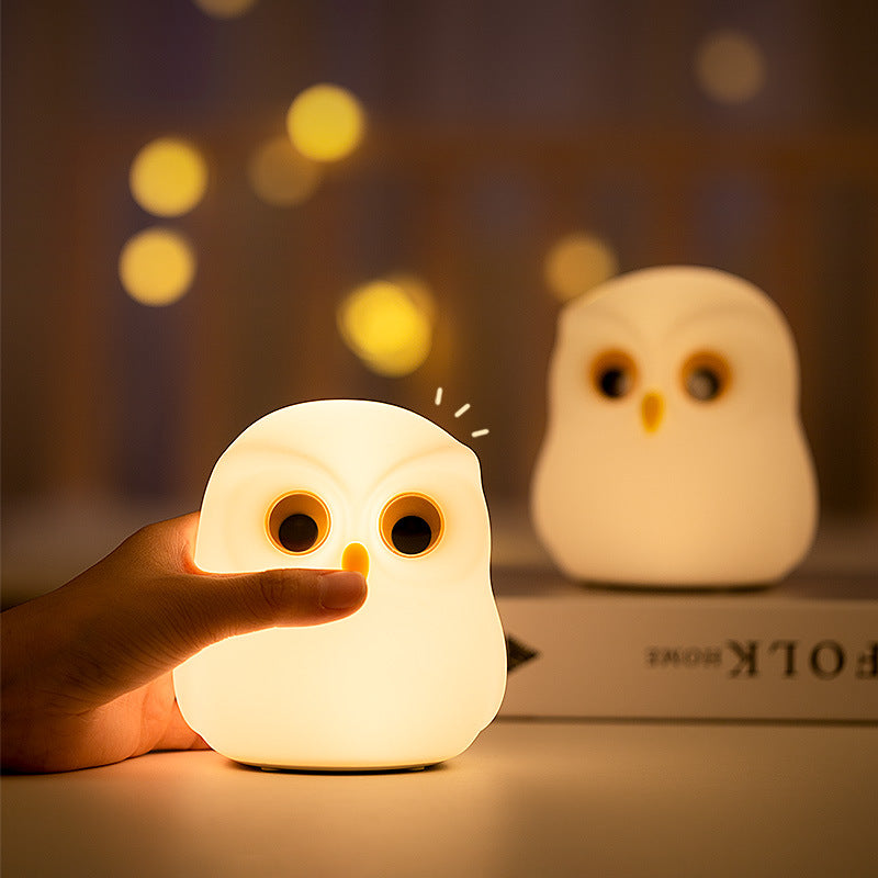 MeWaii® Squishy Silicone Little Owl LED Night Light - Perfect Gift for Kids and Girls