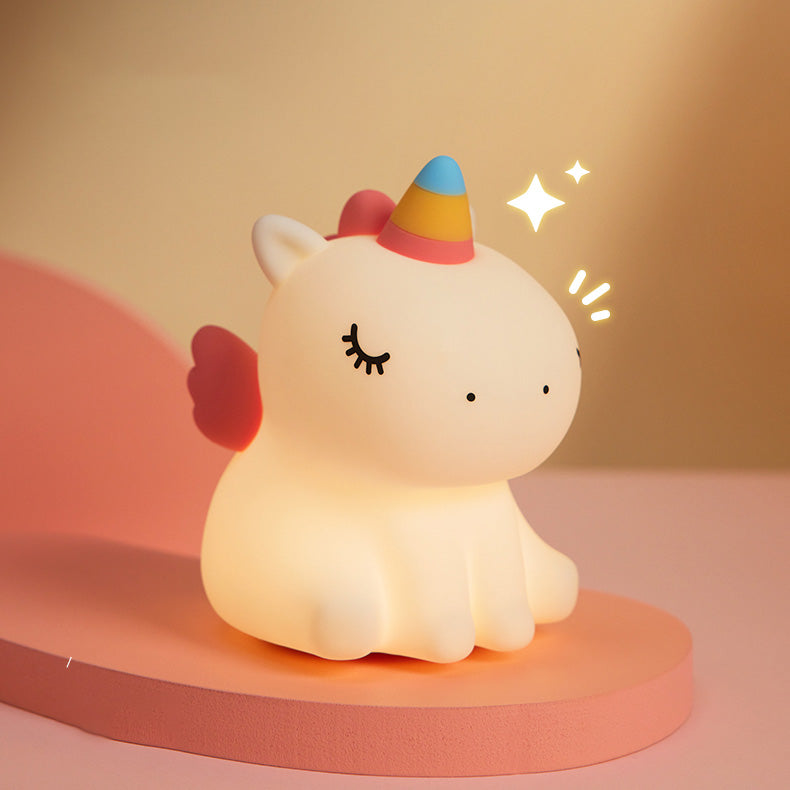 Einhorn-Nachtlicht, LED, matschig, Tap-Lampe, bestes Geschenk für Baby und Mädchen