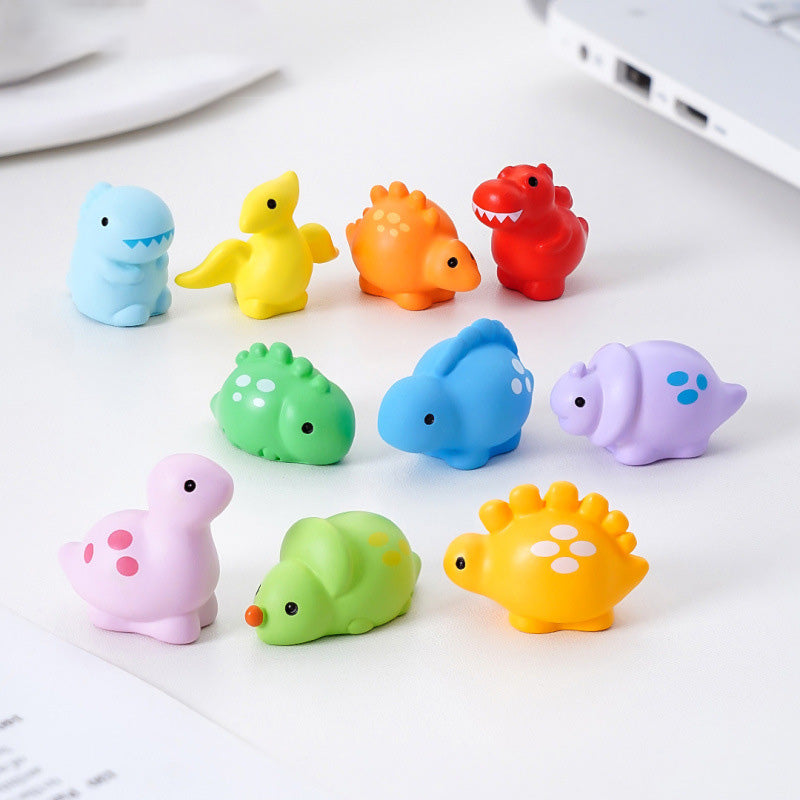 Over 5+ Pcs Miniature Capybara Figurines Cute Set Squishy Silicone Night Light DIY Desk Collection Resin