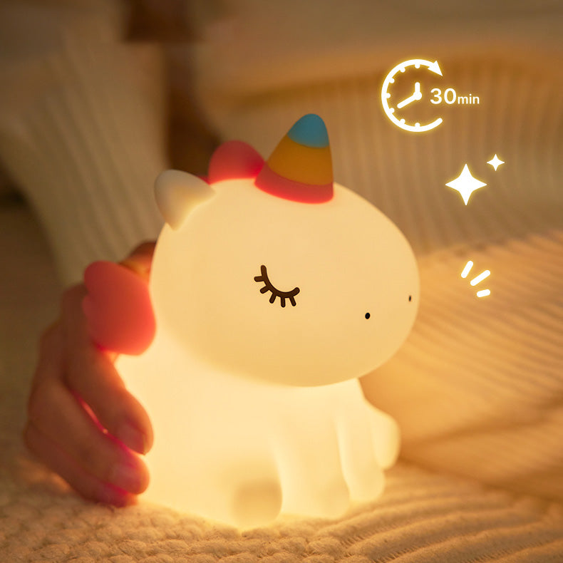 Einhorn-Nachtlicht, LED, matschig, Tap-Lampe, bestes Geschenk für Baby und Mädchen