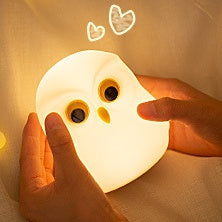 MeWaii® Squishy Silicone Little Owl LED Night Light - Perfect Gift for Kids and Girls