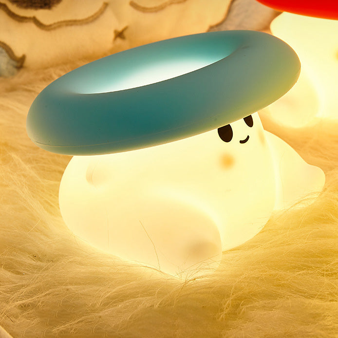 Pilz-Nachtlicht, matschig, Silikonlampe, drückbare Kappe, weich, mehrfarbig, leuchtend, perfektes Geschenk