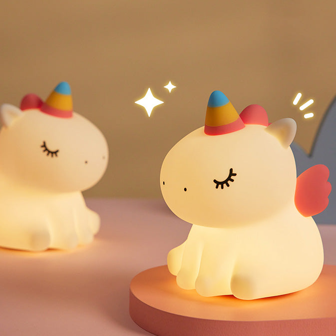 Einhorn-Nachtlicht, LED, matschig, Tap-Lampe, bestes Geschenk für Baby und Mädchen