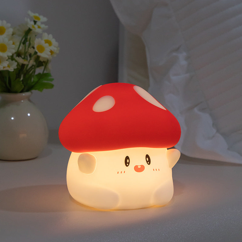 MeWaii® Squishy Silicone Adorable Mushroom LED Night Light - Perfect Gift for Kids and Girls