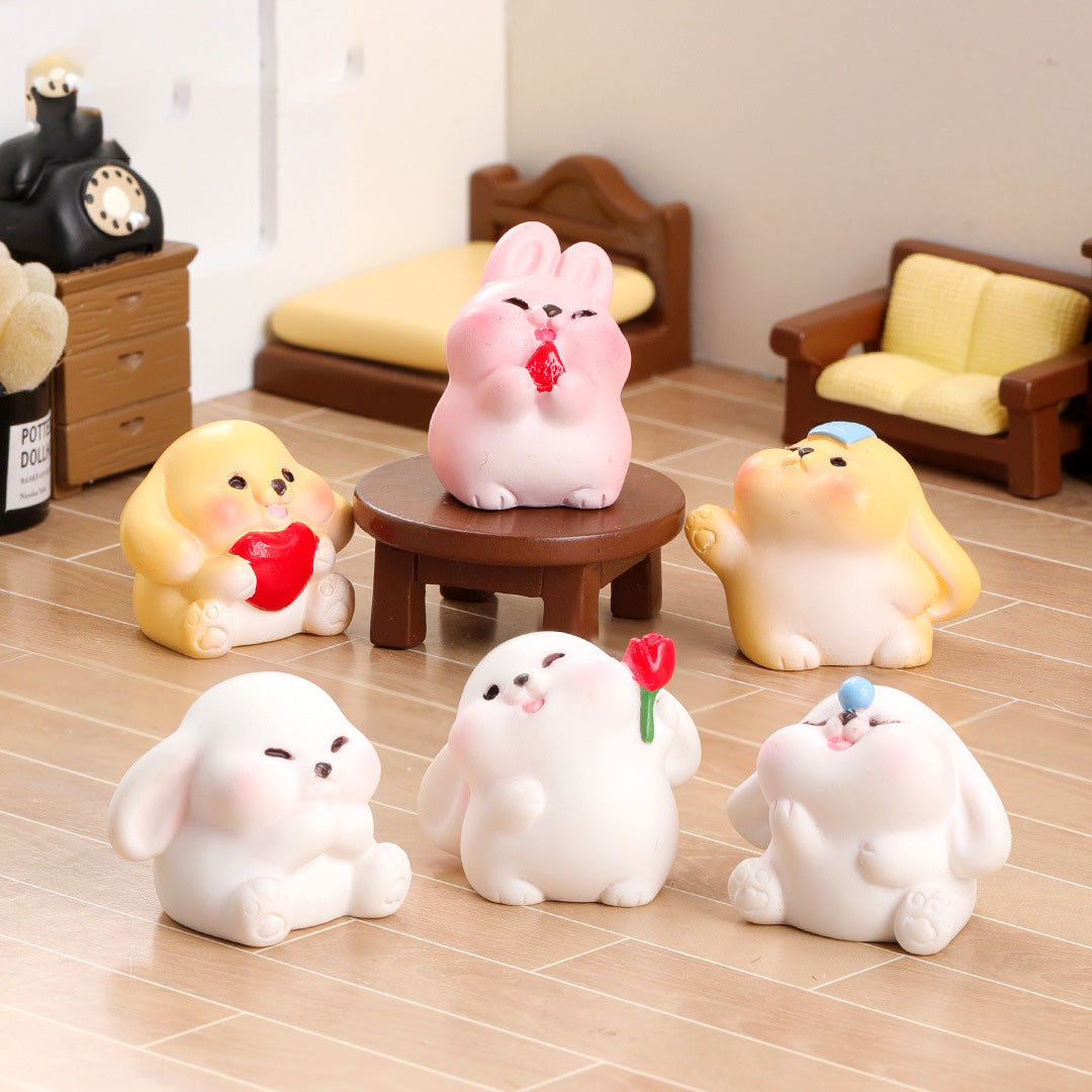 Over 5+ Pcs Miniature Capybara Figurines Cute Set Squishy Silicone Night Light DIY Desk Collection Resin