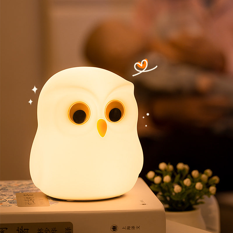 MeWaii® Squishy Silicone Little Owl LED Night Light - Perfect Gift for Kids and Girls