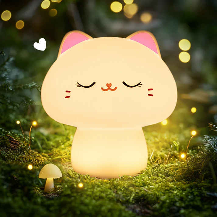 MeWaii® Mushroom LED Squishy Tap Tap Night Light Lamp