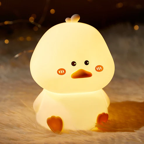 MeWaii® Cute Duck LED Squishy Night Light For Gift USB Rechargeable Duck Lamp