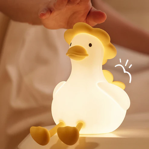 MeWaii® Cute Duck LED Squishy Night Light For Gift USB Rechargeable Duck Lamp