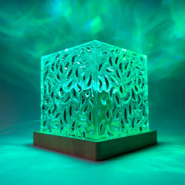 Dynamic Shadow Water Pattern Rotating Atmosphere Night Light