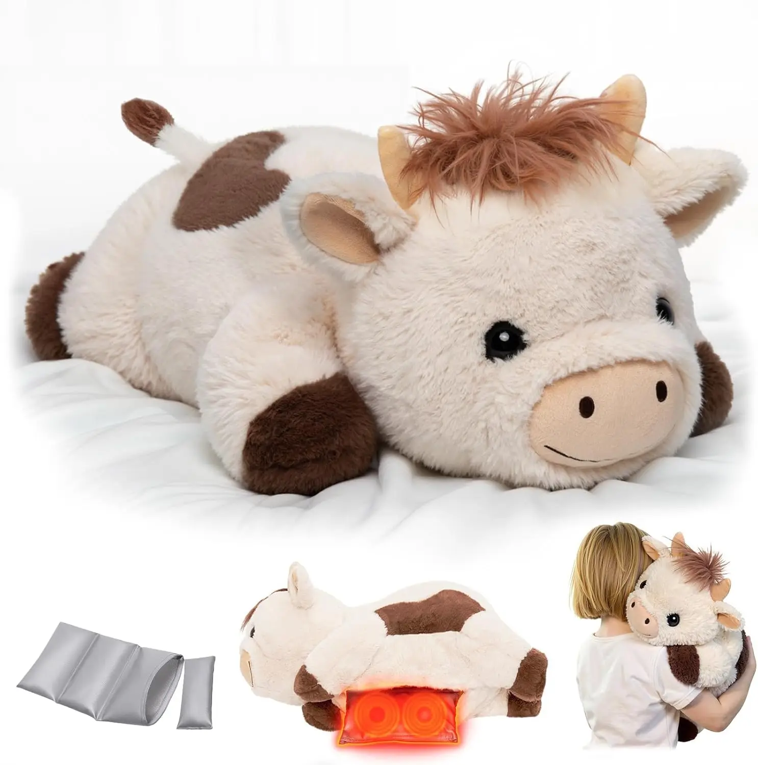 MeWaii® Pasture Cow Weighted Stuffed Animal