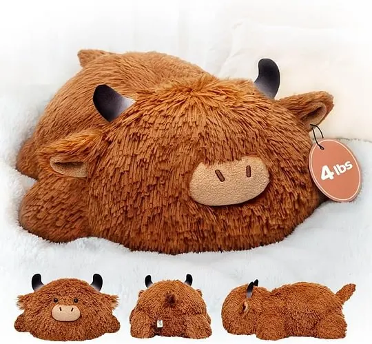 Highland Cow Weighted Stuffed Animal