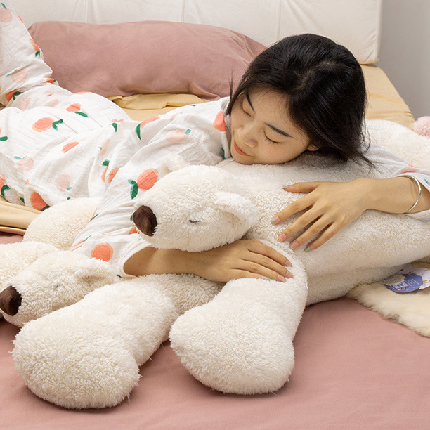 Polar Fleece Bear Weighted Stuffed Animal