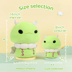 MeWaii® Mushroom Family Silk Moth Kawaii Plush Pillow Squish Toy