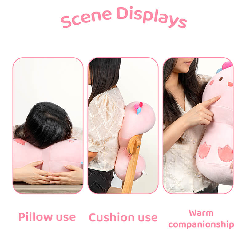 MeWaii® Mushroom Family Axolotl Kawaii Plush Pillow Squish Toy