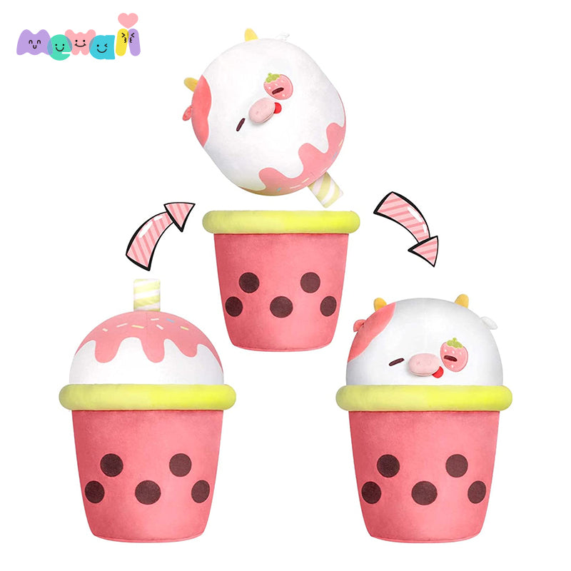 MeWaii® Milk Tea Boba Cow Plush Kawaii Plushies For Gift