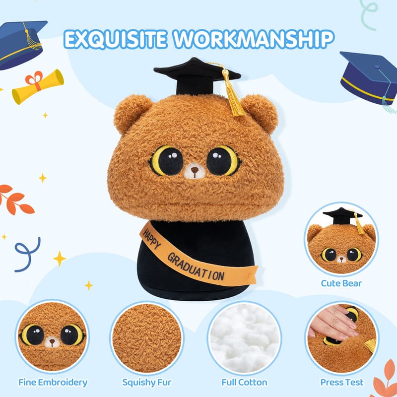 MeWaii® Graduation Plush Bear with Graduation Cap Graduation Stuffed Animal Gift