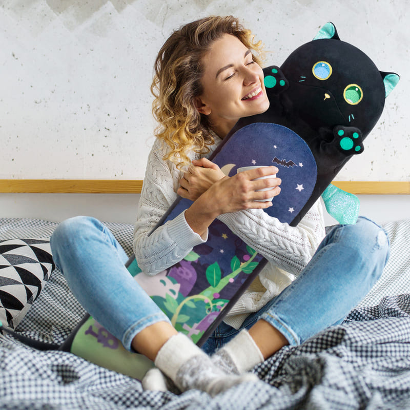 MeWaii® Original Design Magic Mint Kitten Stuffed Animal Kawaii Plush Pillow Squishy Toy