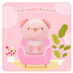 MeWaii® Mushroom Family Axolotl Kawaii Plush Pillow Squish Toy