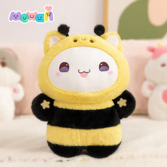 MeWaii® Squishy Kitten with Bee Hoodie Plush Kawaii Pillow Plush Toy