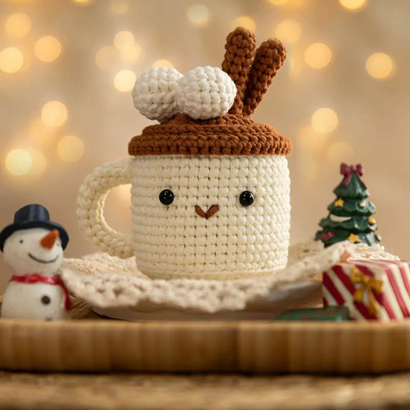 MeWaii® Crochet Kit For Beginners Santa Claus Crochet Kits with Easy Peasy Yarn