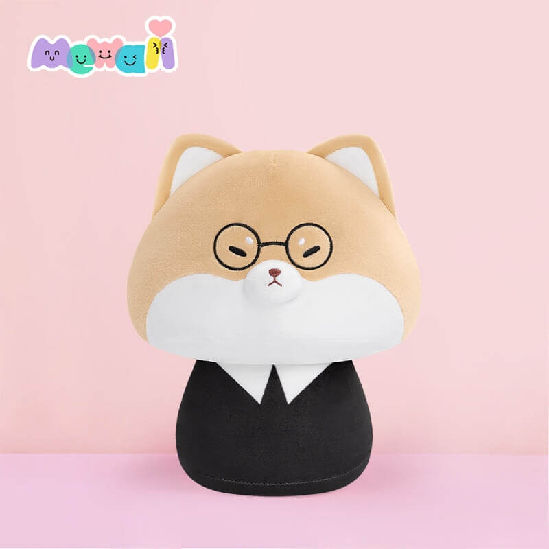 MeWaii® Mushroom Family Suit Shiba Inu Kawaii Plush Pillow Squish Toy