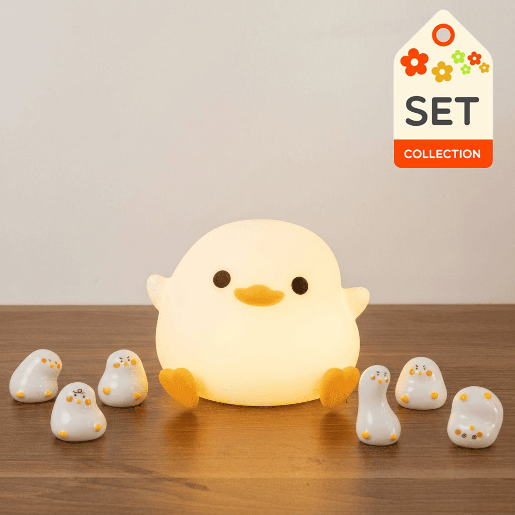 Duck Adorable Light with Miniature Figurine: Perfect Gift & Home Decor
