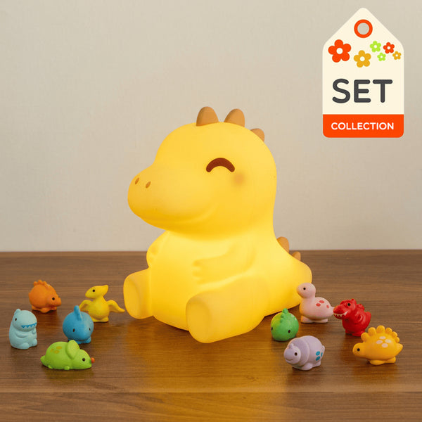 Veilleuse LED MeWaii® en silicone souple en forme de T-Rex – Cadeau idéal pour les enfants et les filles