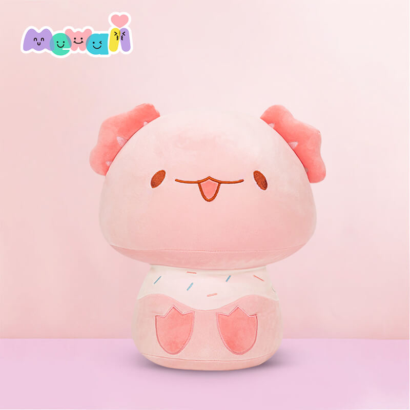 MeWaii® Mushroom Family Axolotl Kawaii Plush Pillow Squish Toy