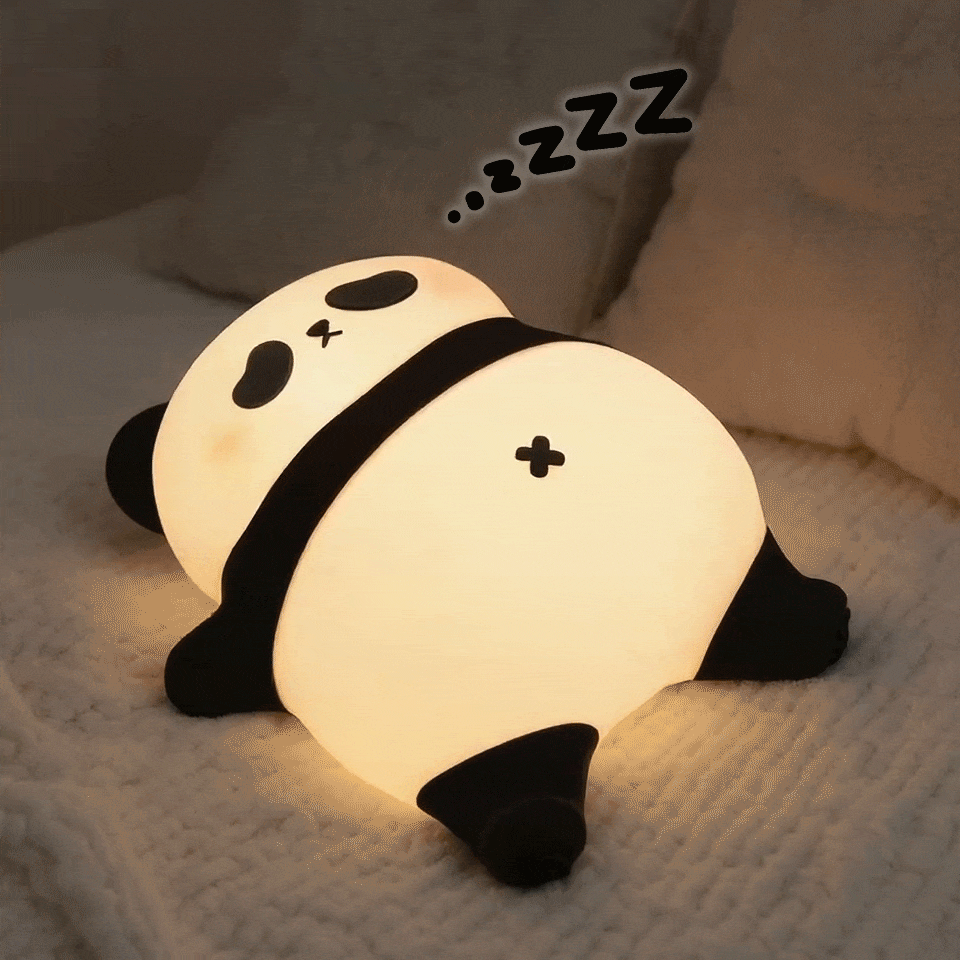 MeWaii® Napping Panda Breathing Squishy Silicone Companion Sound LED Night Light Perfect Gift