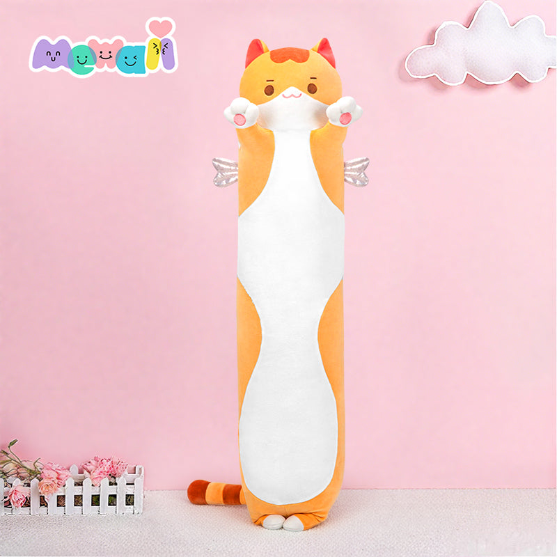 MeWaii® Original Design Kitten Orange Stuffed Animal Kawaii Plush Pillow Squishy Toy