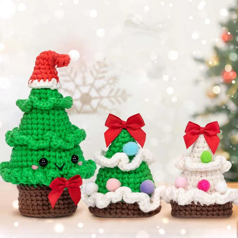 MeWaii® Crochet Kit For Beginners Santa Claus Crochet Kits with Easy Peasy Yarn