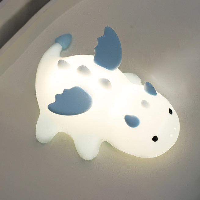 MeWaii® Squishy Silicone Cute Baby Dragon LED Night Light - Perfect Gift for Kids and Girls
