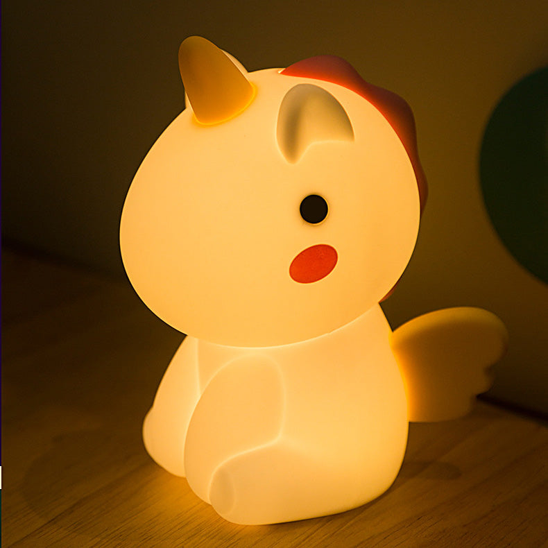 Einhorn-Nachtlicht, LED, matschig, Tap-Lampe, bestes Geschenk für Baby und Mädchen