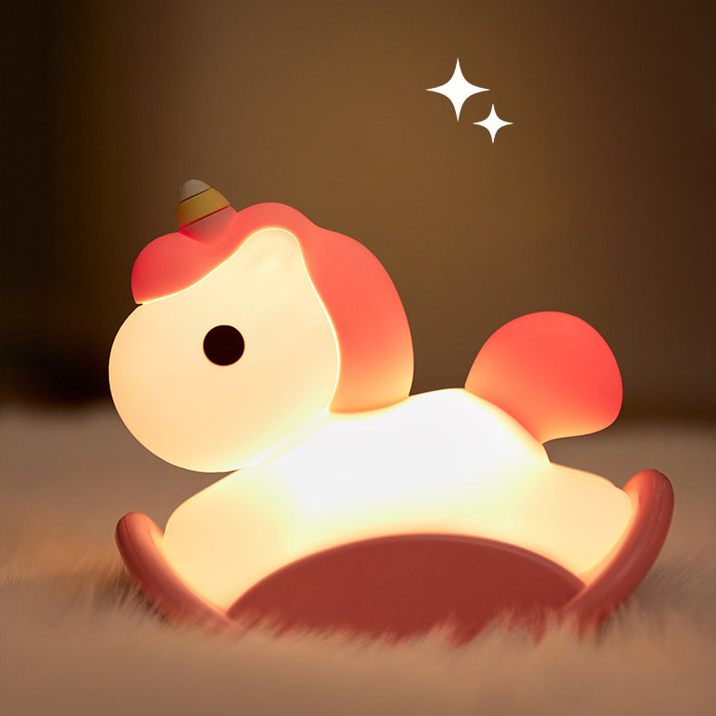 Einhorn-Nachtlicht, LED, matschig, Tap-Lampe, bestes Geschenk für Baby und Mädchen