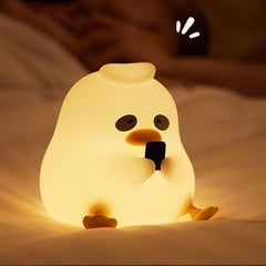 Squishy Silikon-Nachteule-Ente, LED-Nachtlicht – perfektes Geschenk für Kinder und Mädchen