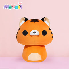 MeWaii® Mushroom Family Tiger Kawaii Plush Pillow Squish Toy