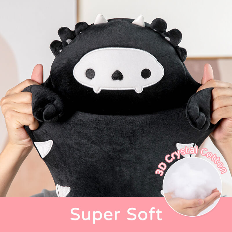 MeWaii® Original Design Skeleton Axolotl Kitten Stuffed Animal Kawaii Plush Pillow Squishy Toy