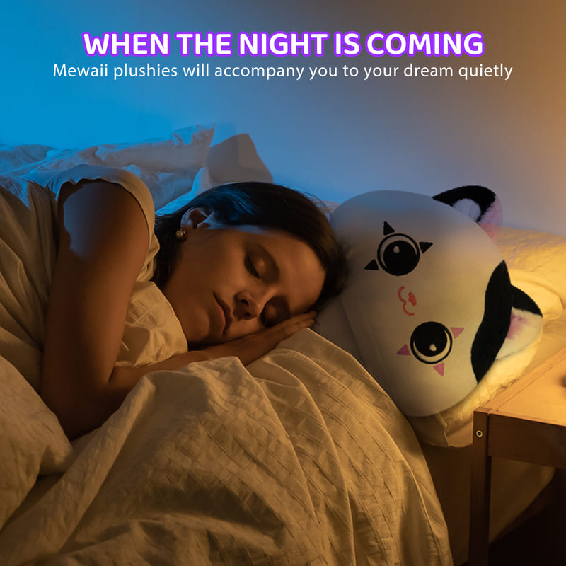 MeWaii® Mushroom Family Star Cat Kawaii Plush Pillow Squish Toy