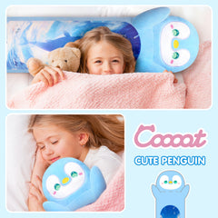 MeWaii® Loooong Family Original Design Glacier Blue Penguin Plush Long Stuffed Animal Kawaii Plush Pillow Squishy Toy