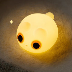 Orange Katze LED Squishy Tap Tap Nachtlicht Lampe