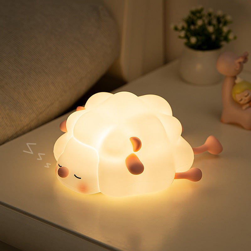 MeWaii® Little Sheep LED Squishy Tap Tap Night Light Lamp
