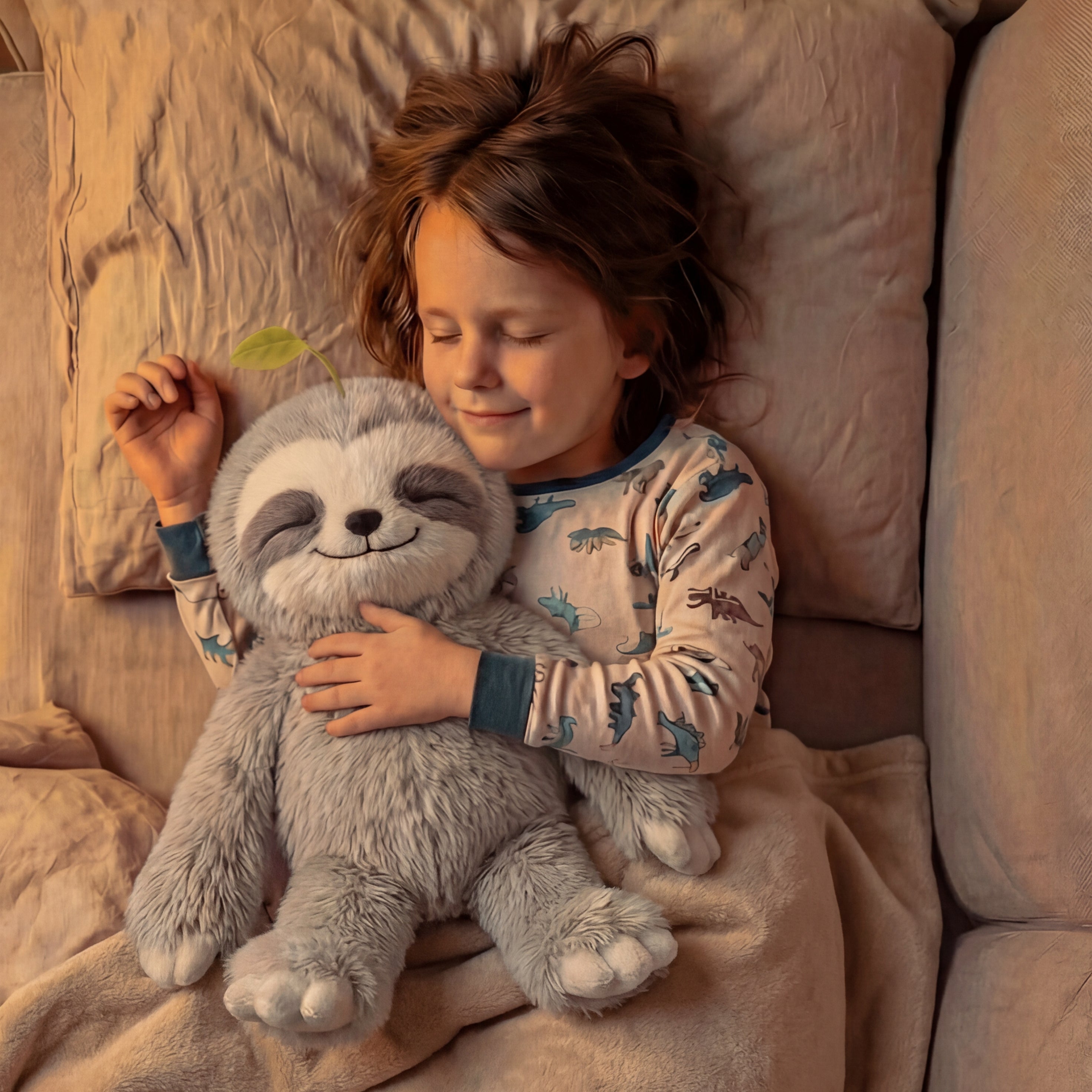 MeWaii® 4lbs Sitting Sloth Weighted Stuffed Animal – Removable Inner Pad, Cozy Gift for Kids & Adults