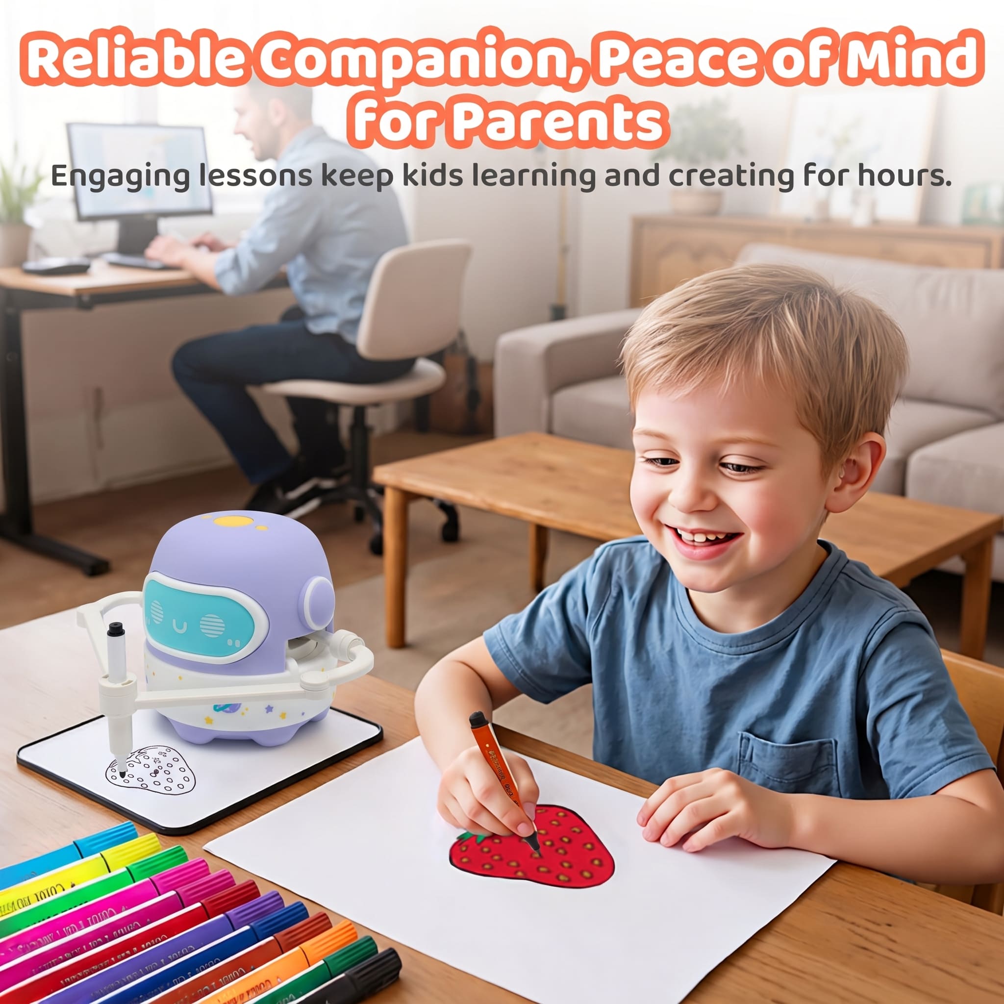 Smart Drawing Buddy AI Voice-Controlled Creative Robot for Kids Best Gift