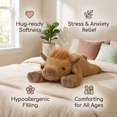 Highland Cow Scotland Weighted Stuffed Animal