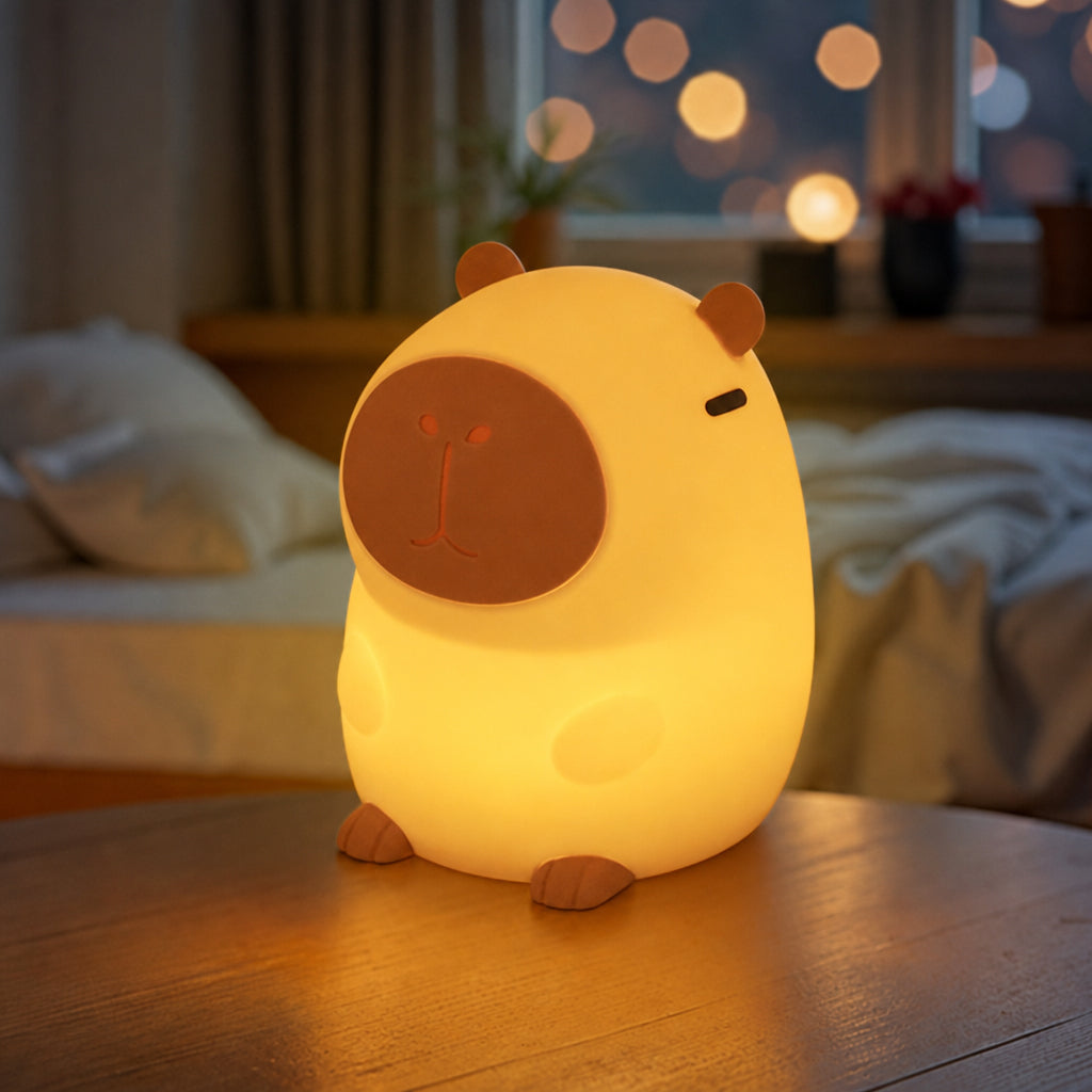 Adorable Capybara Squishy Night LED Lamp Best Gift