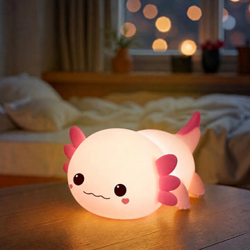 Veilleuse mignonne et spongieuse MeWaii® Axolotl - Cadeau parfait 🎁